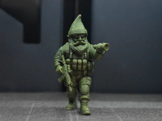 Tactical Gnome Scout with Flashlight