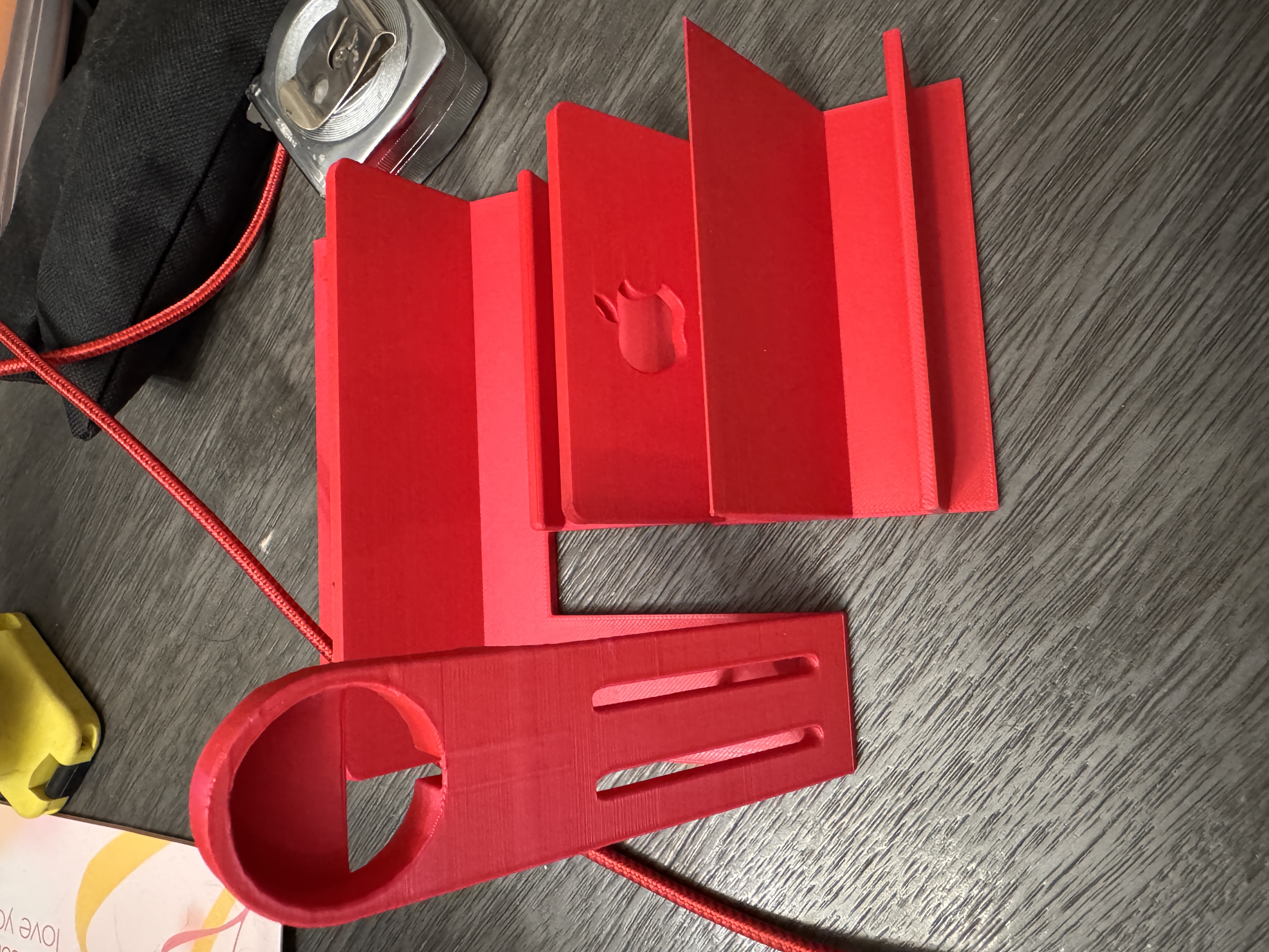 Dual phone holder w/ watch holder