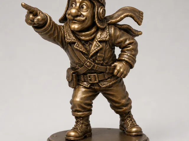 Pilot heroic pose