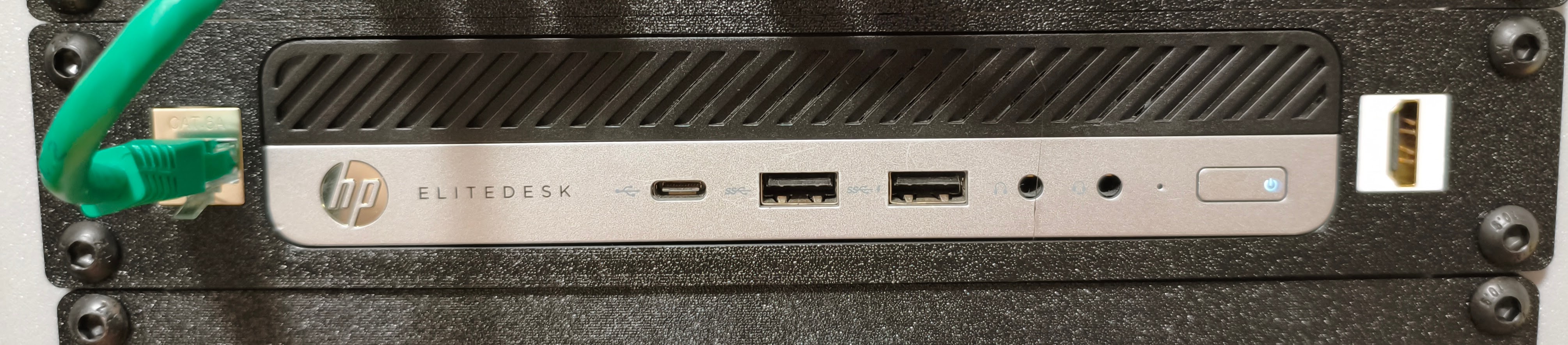 HP Elitedesk mini 10" rack mount with keystones