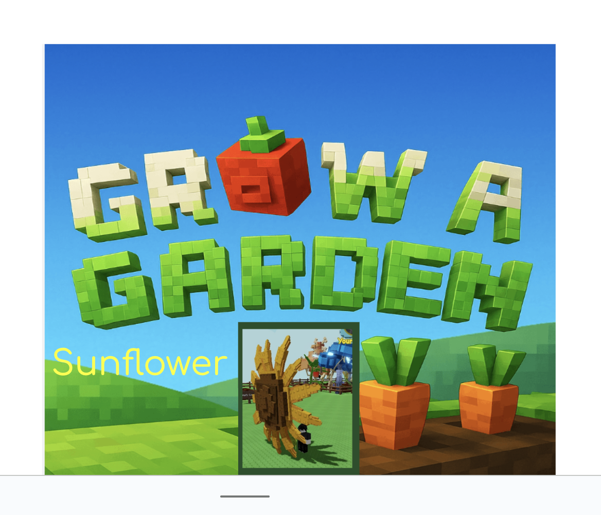 Grow a Garden Sunflower