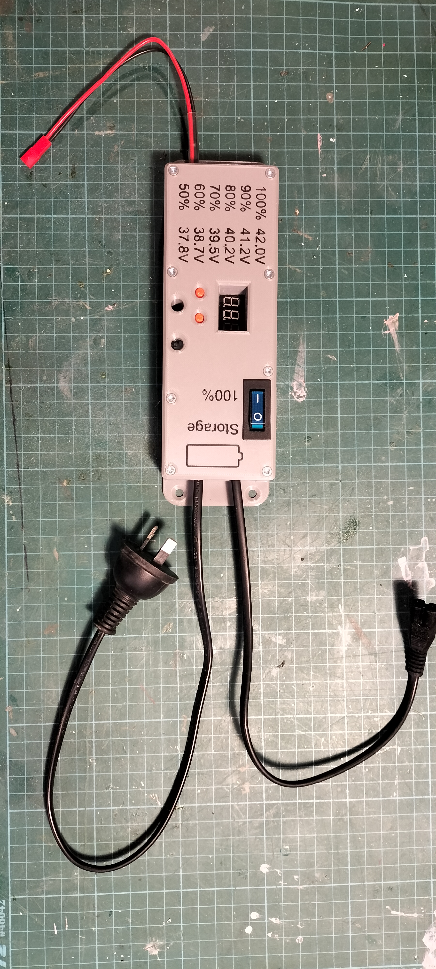 Charge controller with text for 10S LiPo Batteries 3D model
