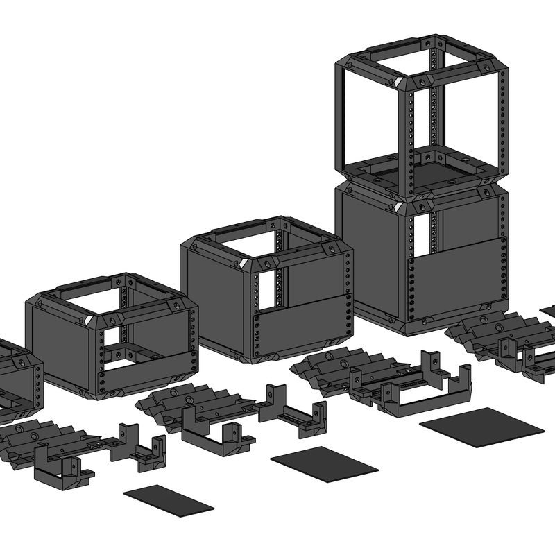 10 Modular Inch Server Rack by Craig Lindeman | Download free STL model ...