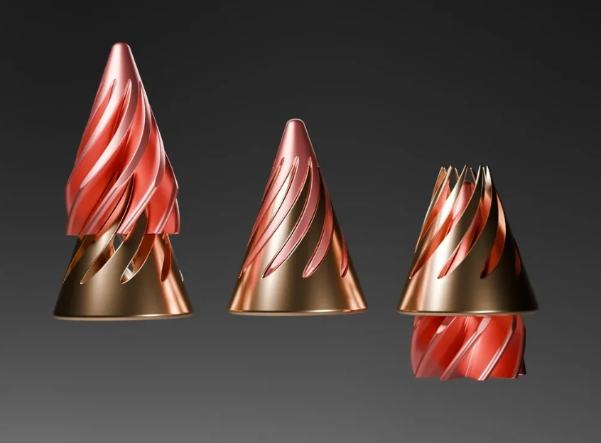 Spiral cone fidget toy