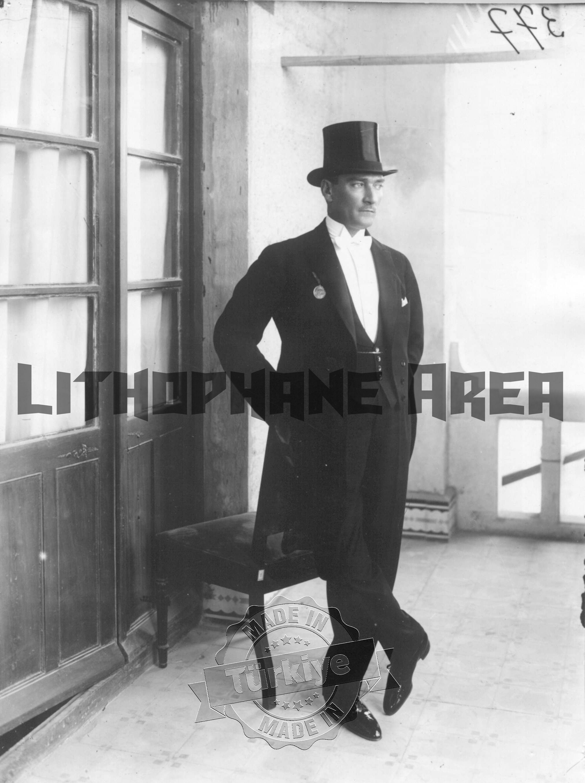Mustafa Kemal Atatürk Lithophane