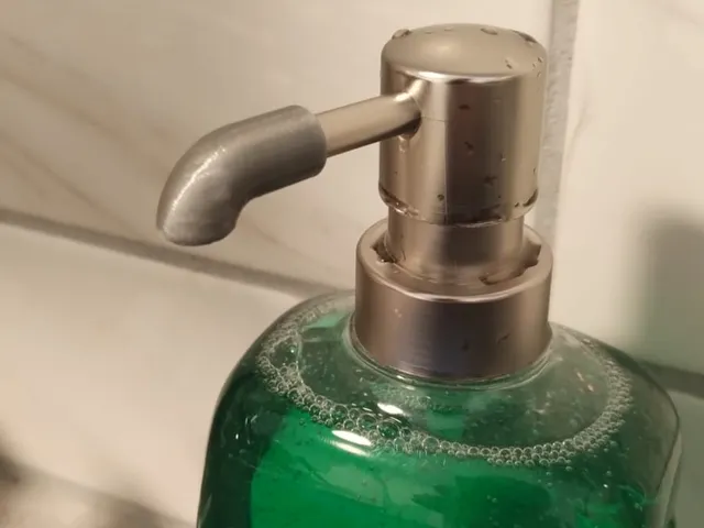 Soap dispenser angle