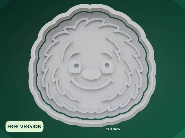 Christmas Yetis Cookie Cutter STL – 3D Print Biscuit Mold