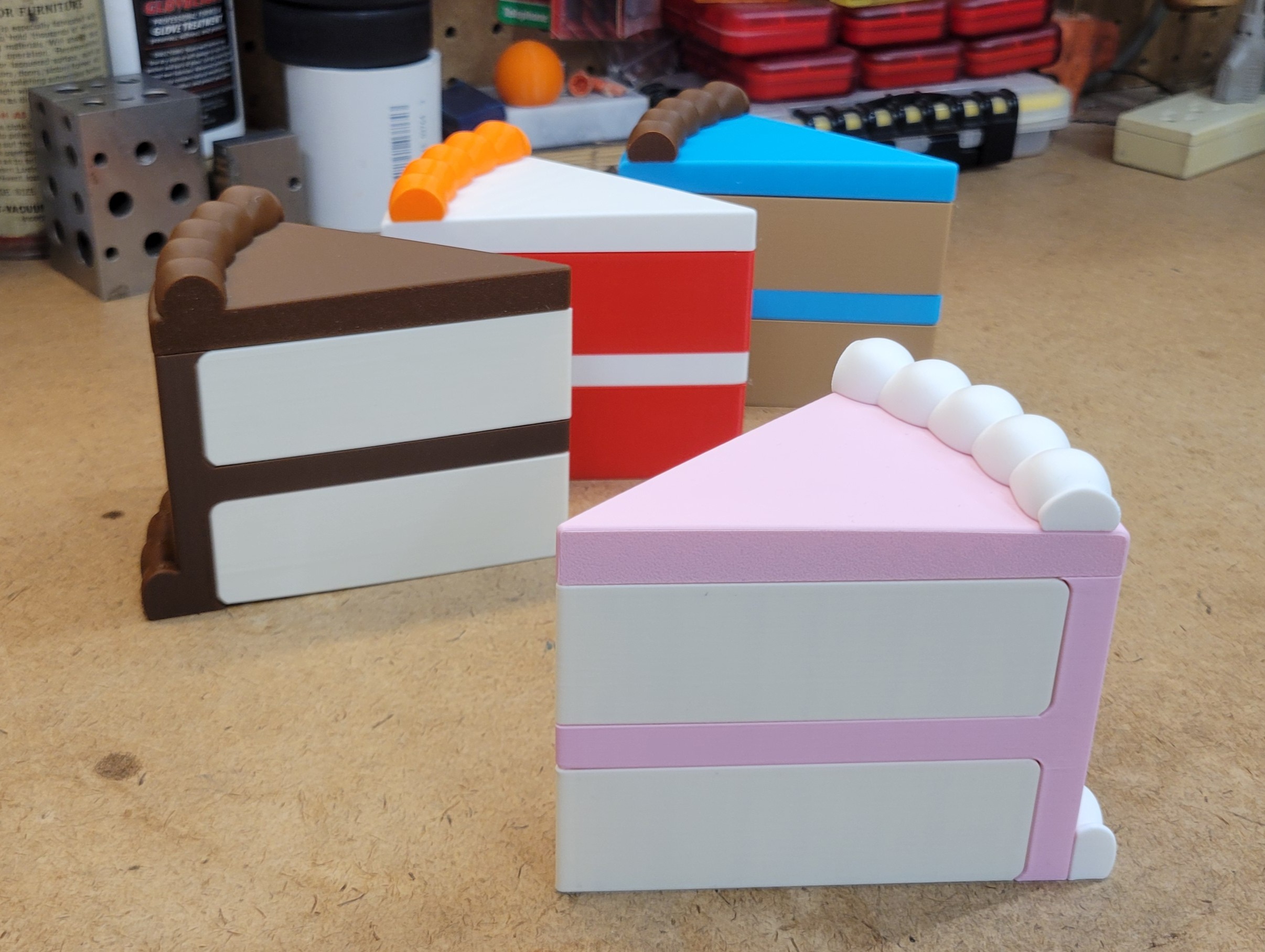 Cake Slice Shaped Container 3D model