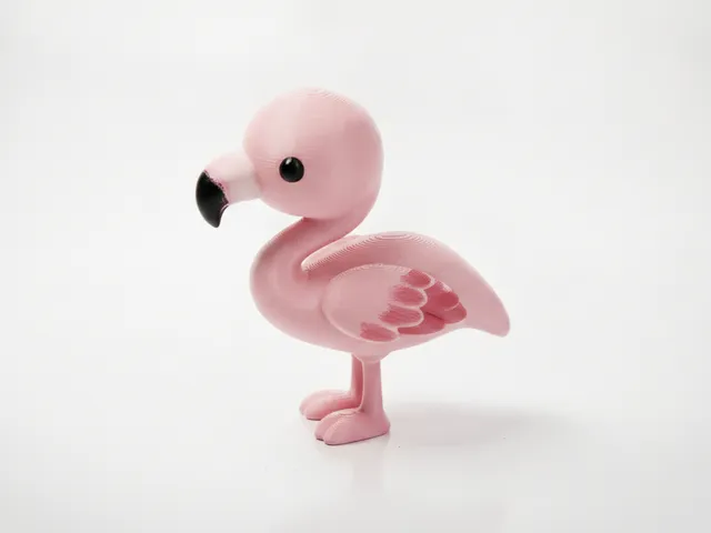 Flamingo Bird Animal Figurine 3D Printable
