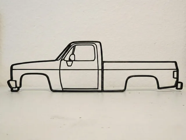 Chevrolet Squarebody 2D Wall Art