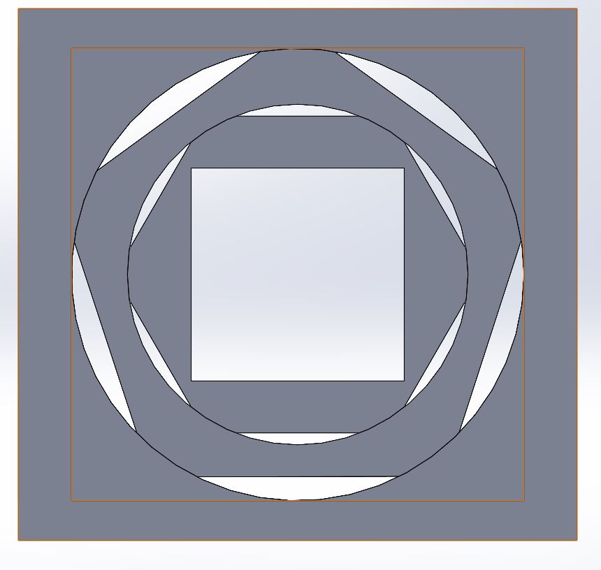 Miniatura 2 do modelo 3D Pentagon inside Hexagon inside Cube inside a Cube