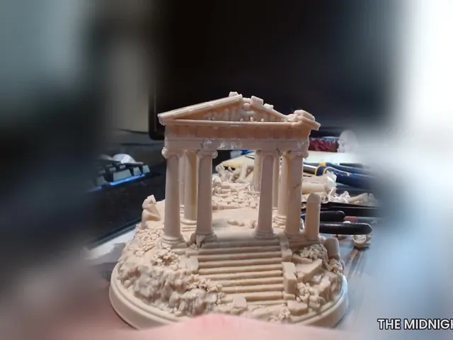 Greek Temple Ruins - Ancient Columns Diorama