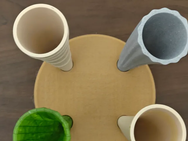 Norse Drinking Horn Shot Glasses — 4 Horns + Runed Flight Tray
