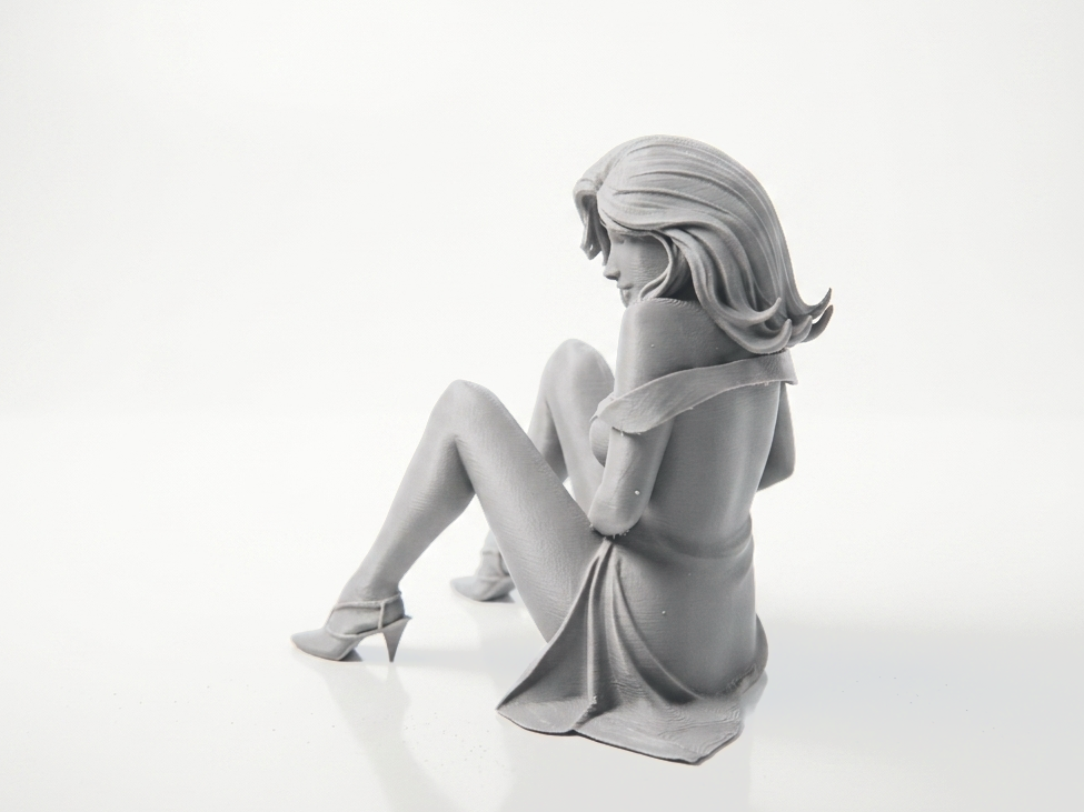 Sat Babe Female Figurine Sculpture 3D Printable