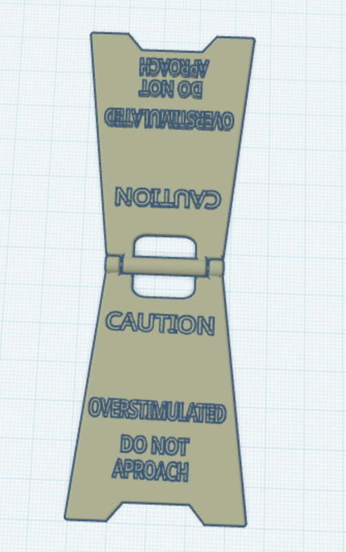 caution overstimulated do not approach sign
