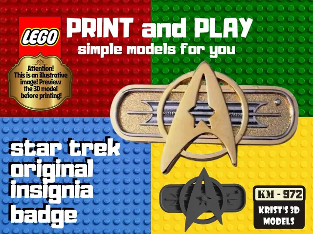 star trek original insignia badge