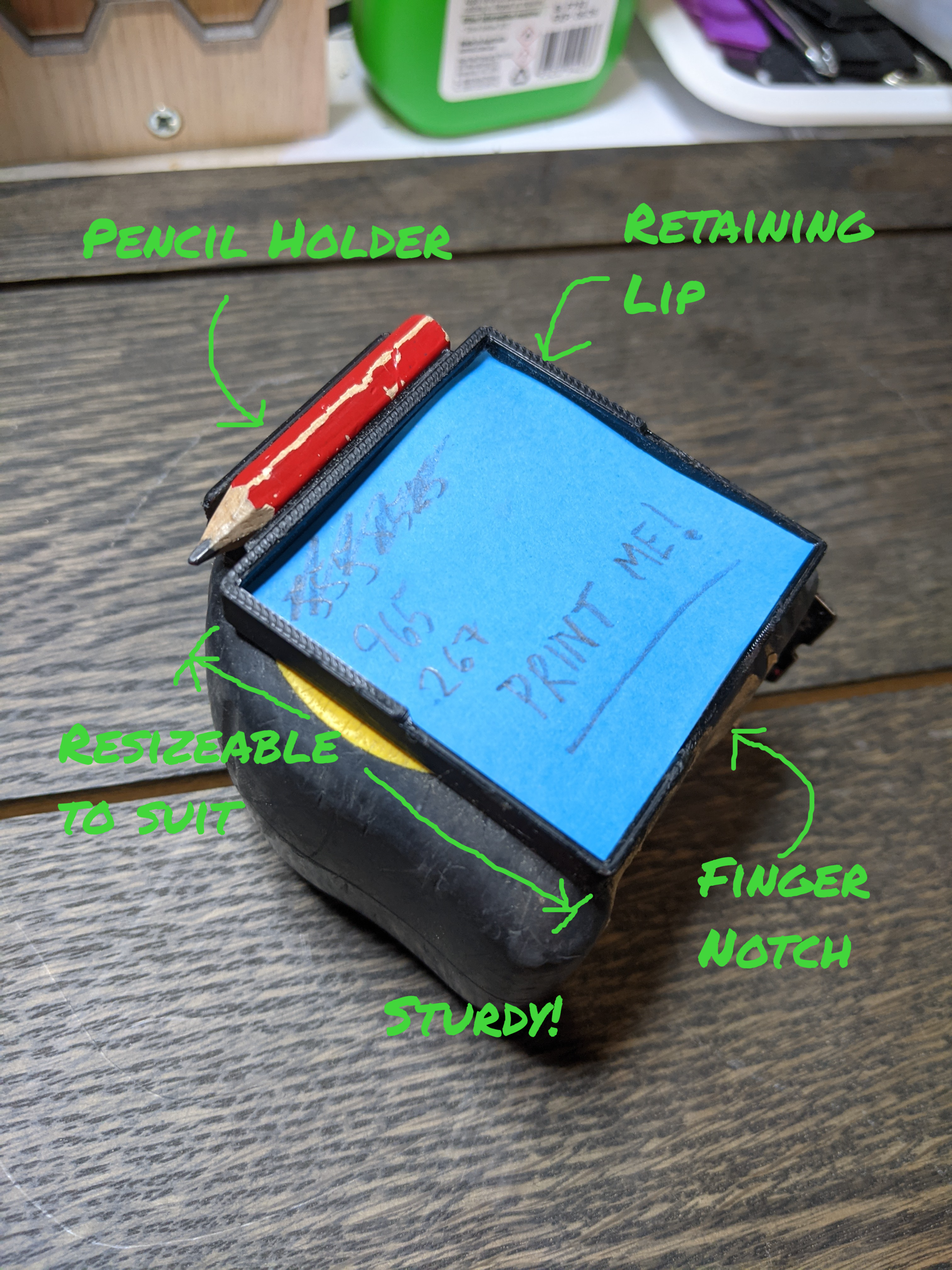 Notepad and Pencil holder