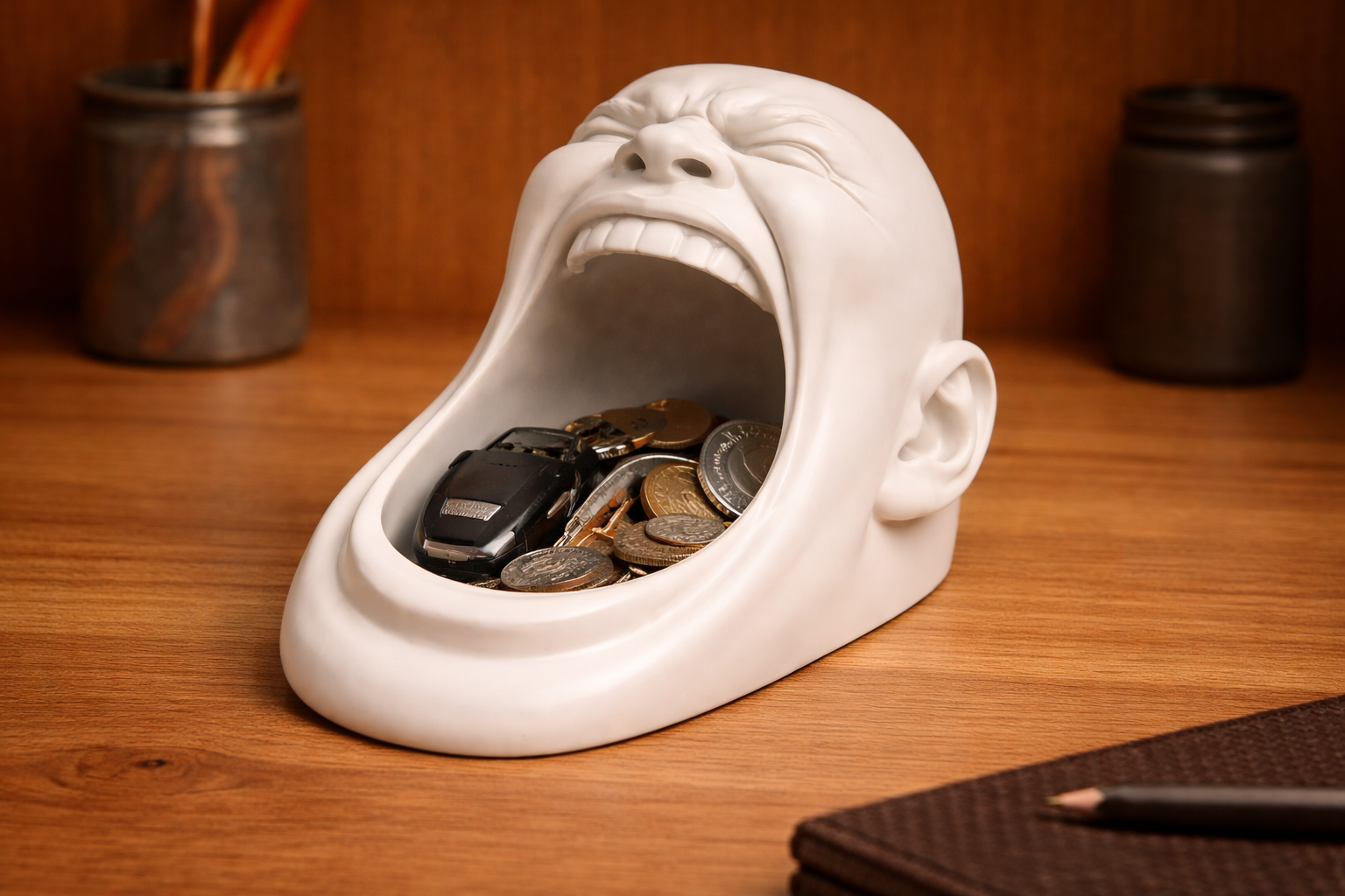 Screaming Face Catchall Bowl