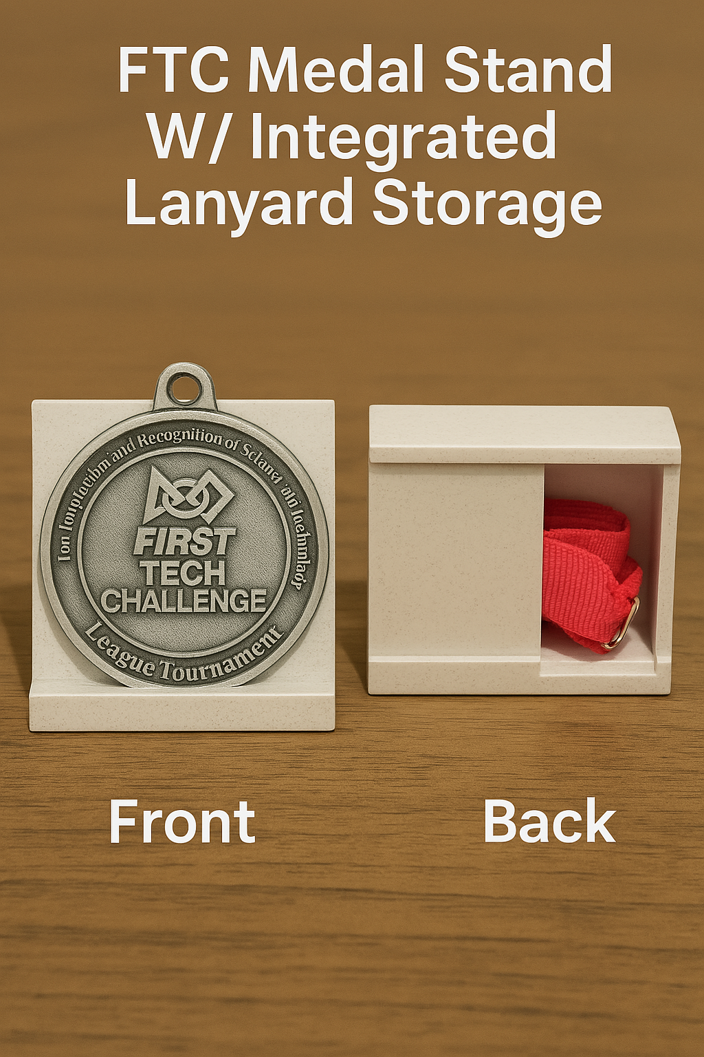 FTC Medal Stand W/ Integrated Lanyard Storage