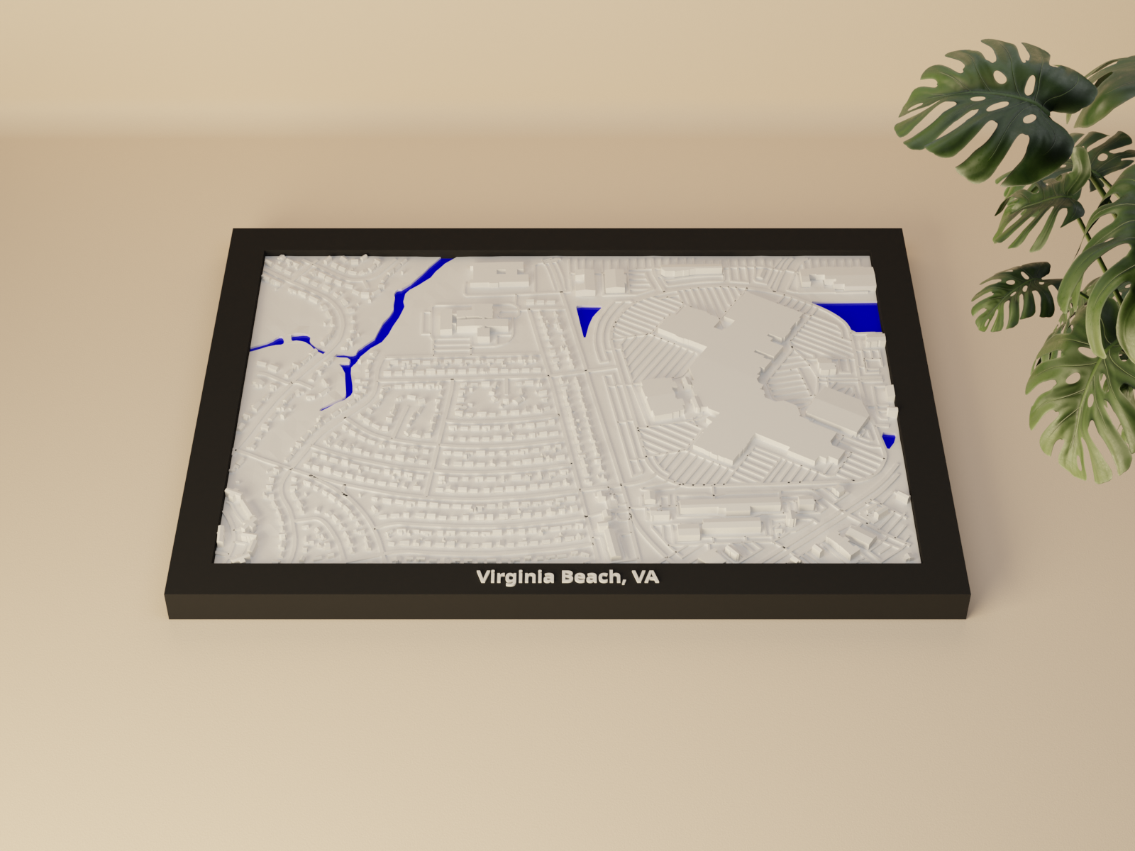 Virginia Beach, VA, United States - 3D Miniature