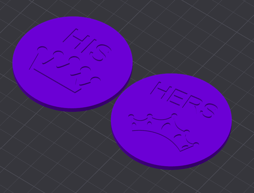 His/Her Coaster Pair