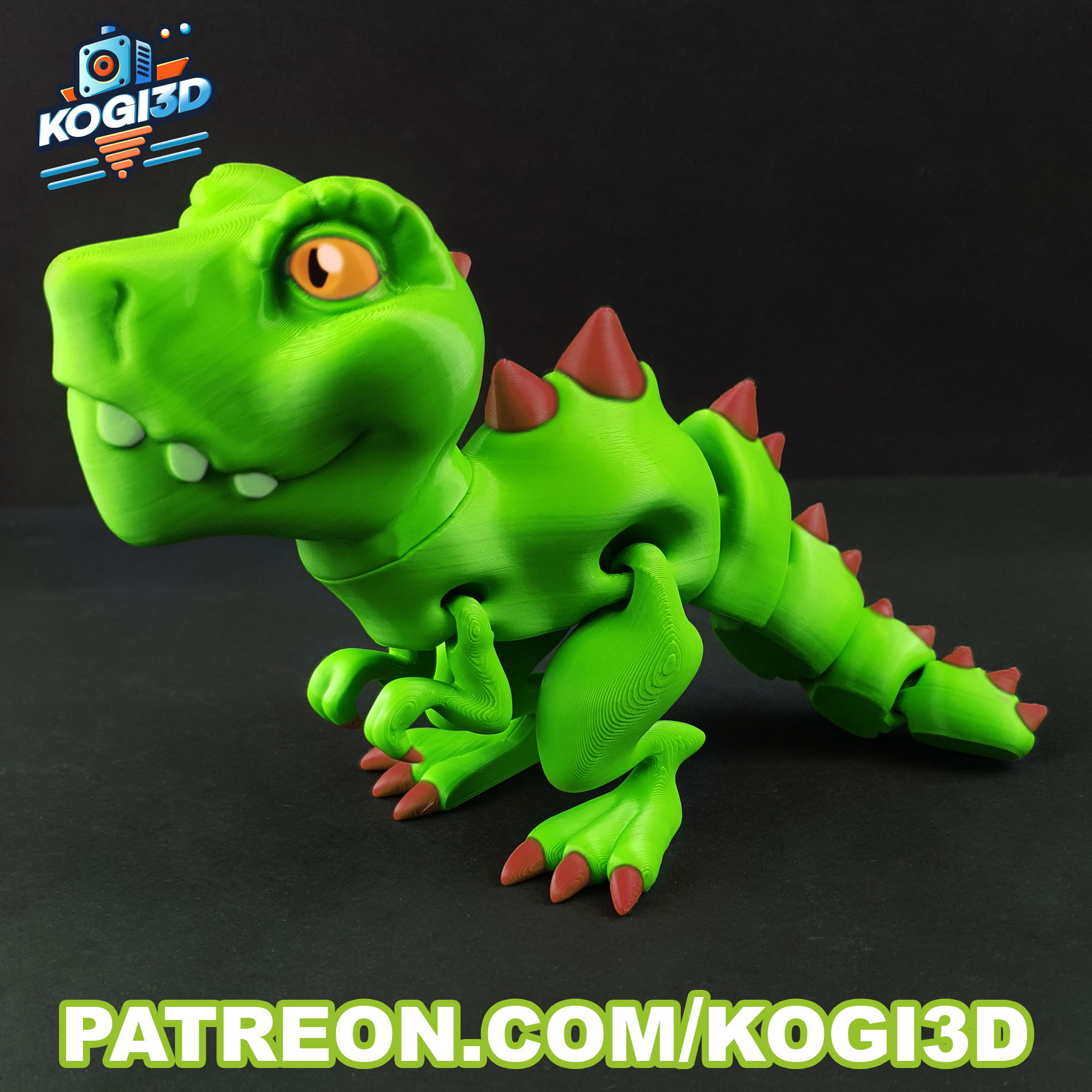 Articulated Flexi T-Rex Model