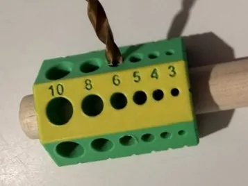 19mm Dia Dowel 45 Degree Drill Jig