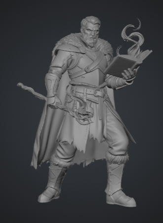 D&D Human Mage - Battlemage — miniatura 2
