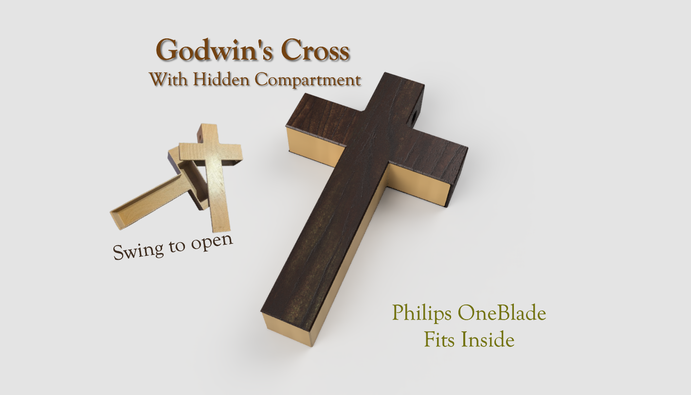 Godwin's Cross With Hidden Compartment For One Blade - Kingdom Come