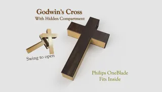 Christian Cross With Hidden Compartment