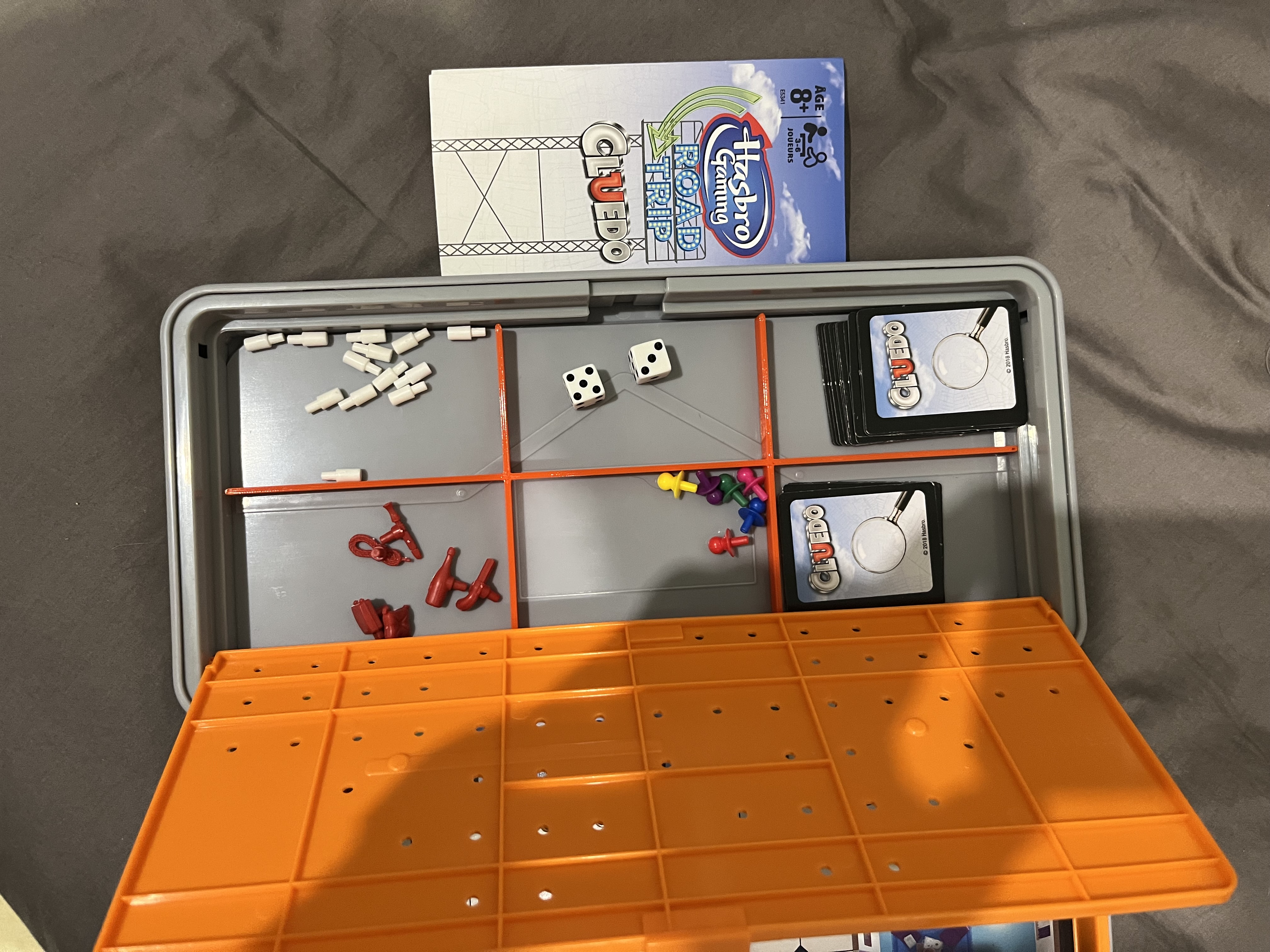 Cluedo roadtrip organizer