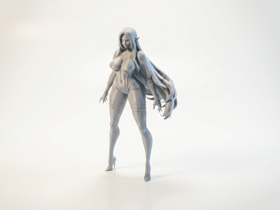 Elf In Bodysuit Female Fantasy Figurine 3D Printable