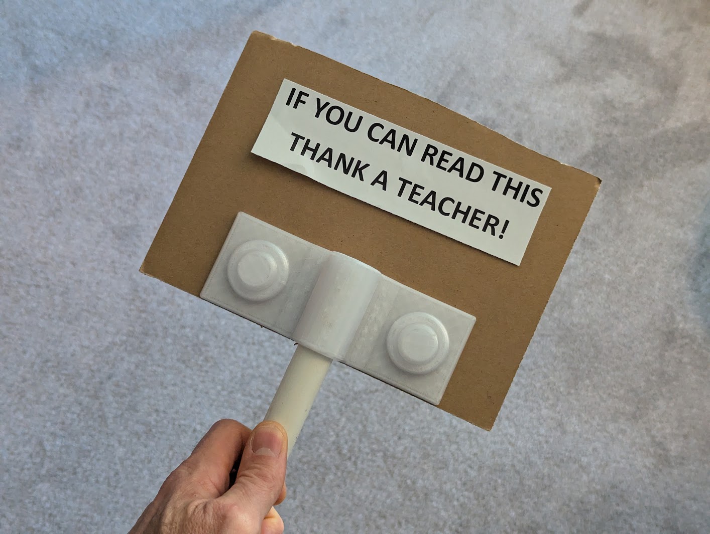 Cardboard Sign Holder