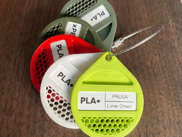 Filament Swatch & Print Test Tag (40×12 mm Label) V0.3