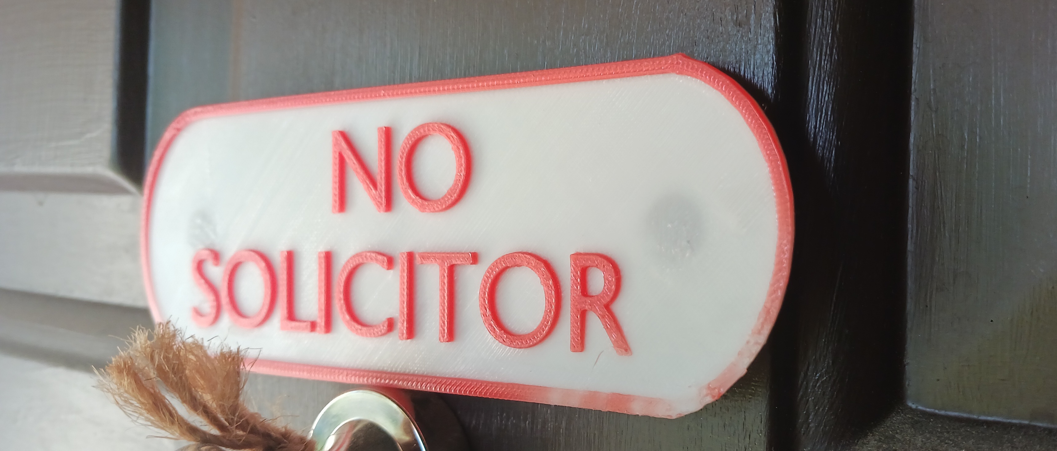 Basic no solicitors sign