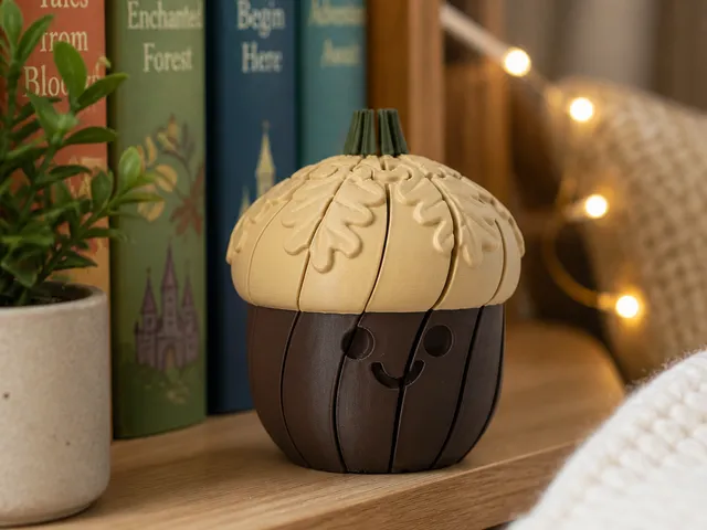 Cute Twistyball Acorn – Autumn Flexi Fidget Toy