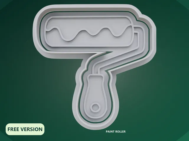 Painting Cookie Cutter STL – 3D Print Biscuit Mold
