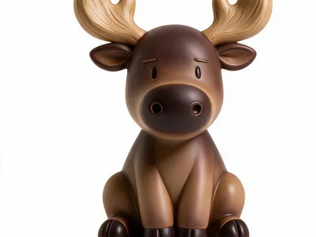 chibi moose lowpoly