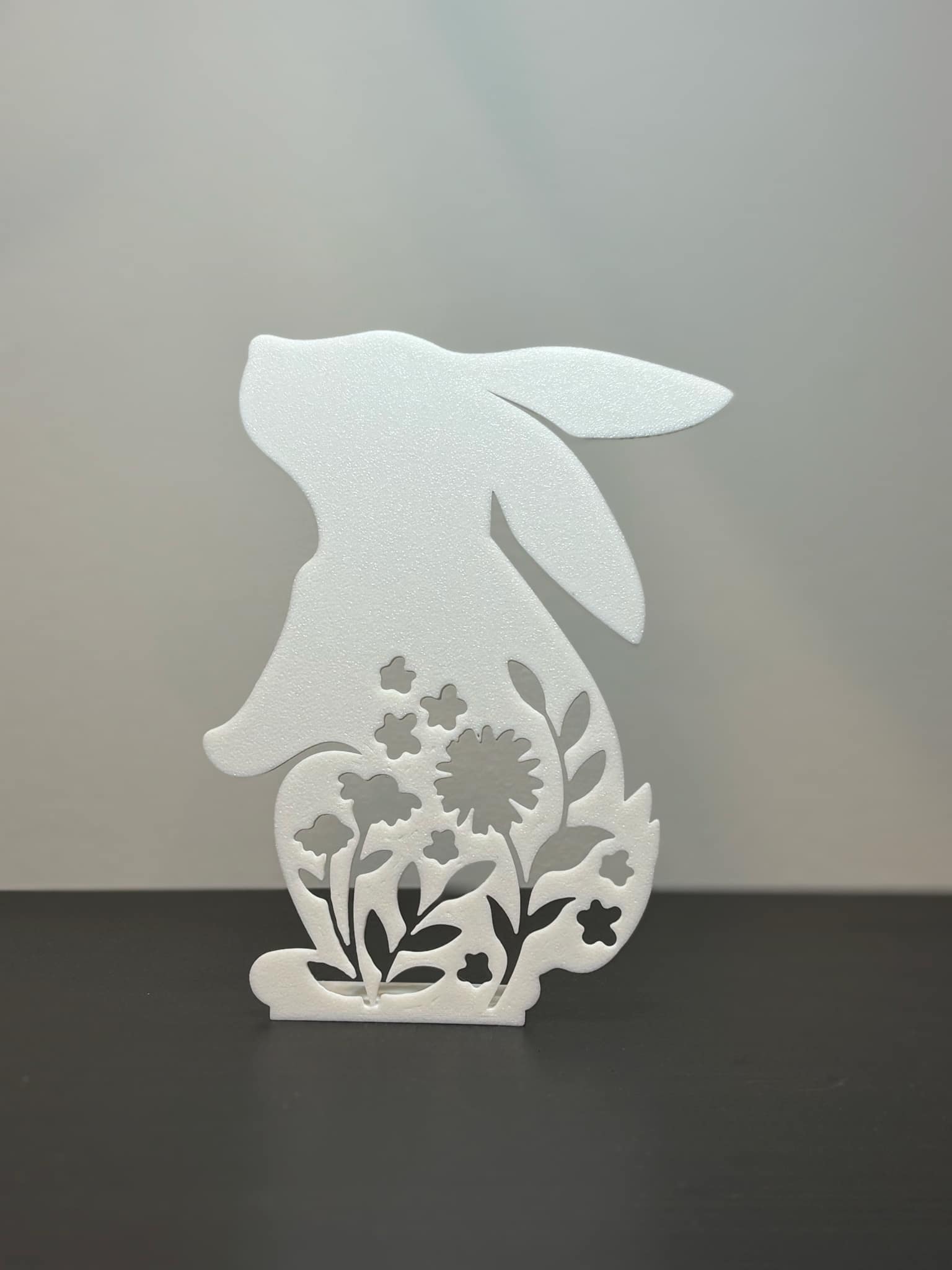 Bunny statue decoration for easter