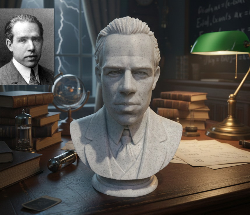 Niels Henrik David Bohr - Bust