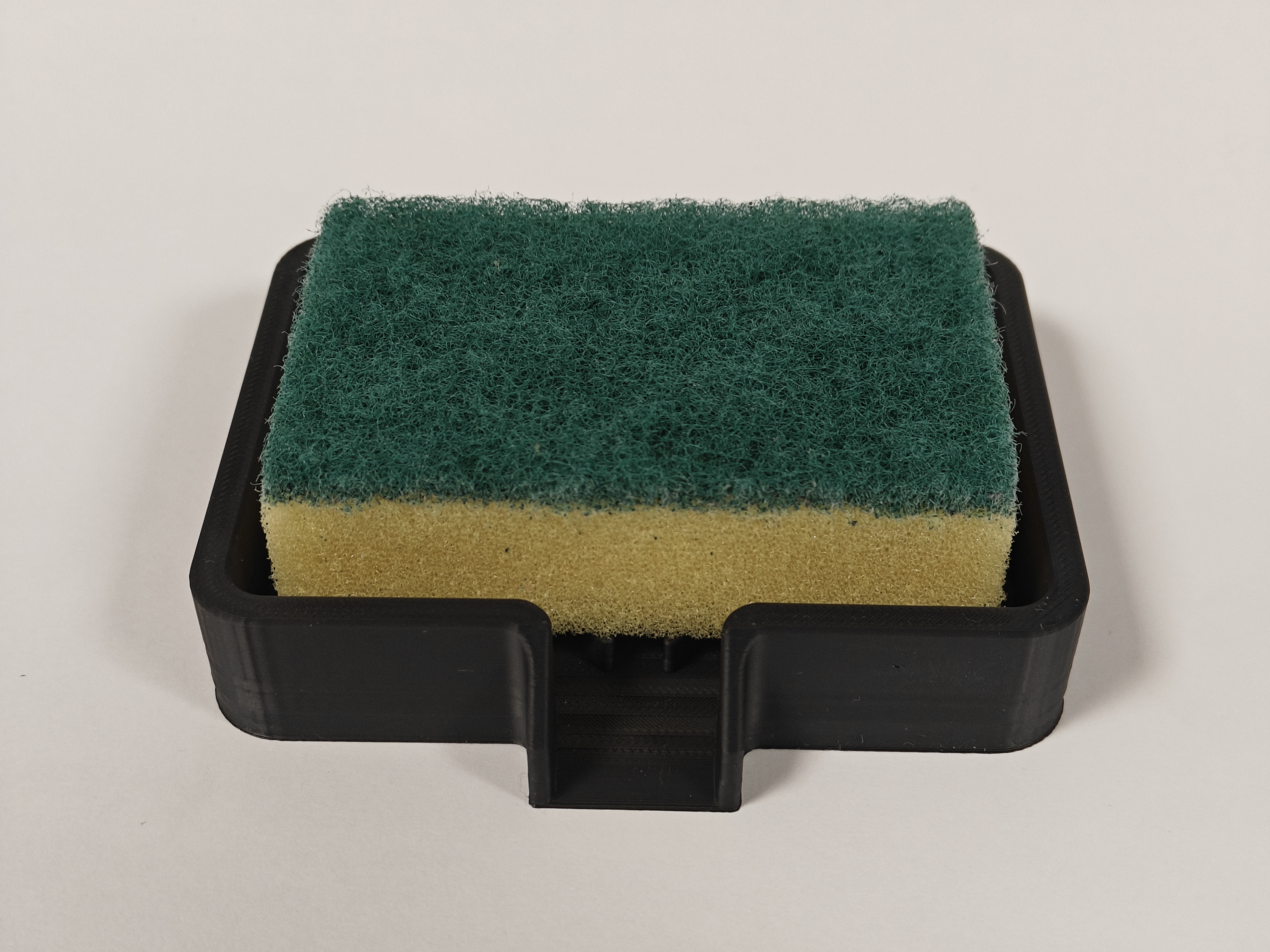 Self-Draining Sponge Holder V2 | Wave Drip Tray