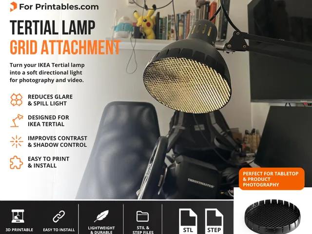 Tertial Photography Grid — Customizable Light Modifier