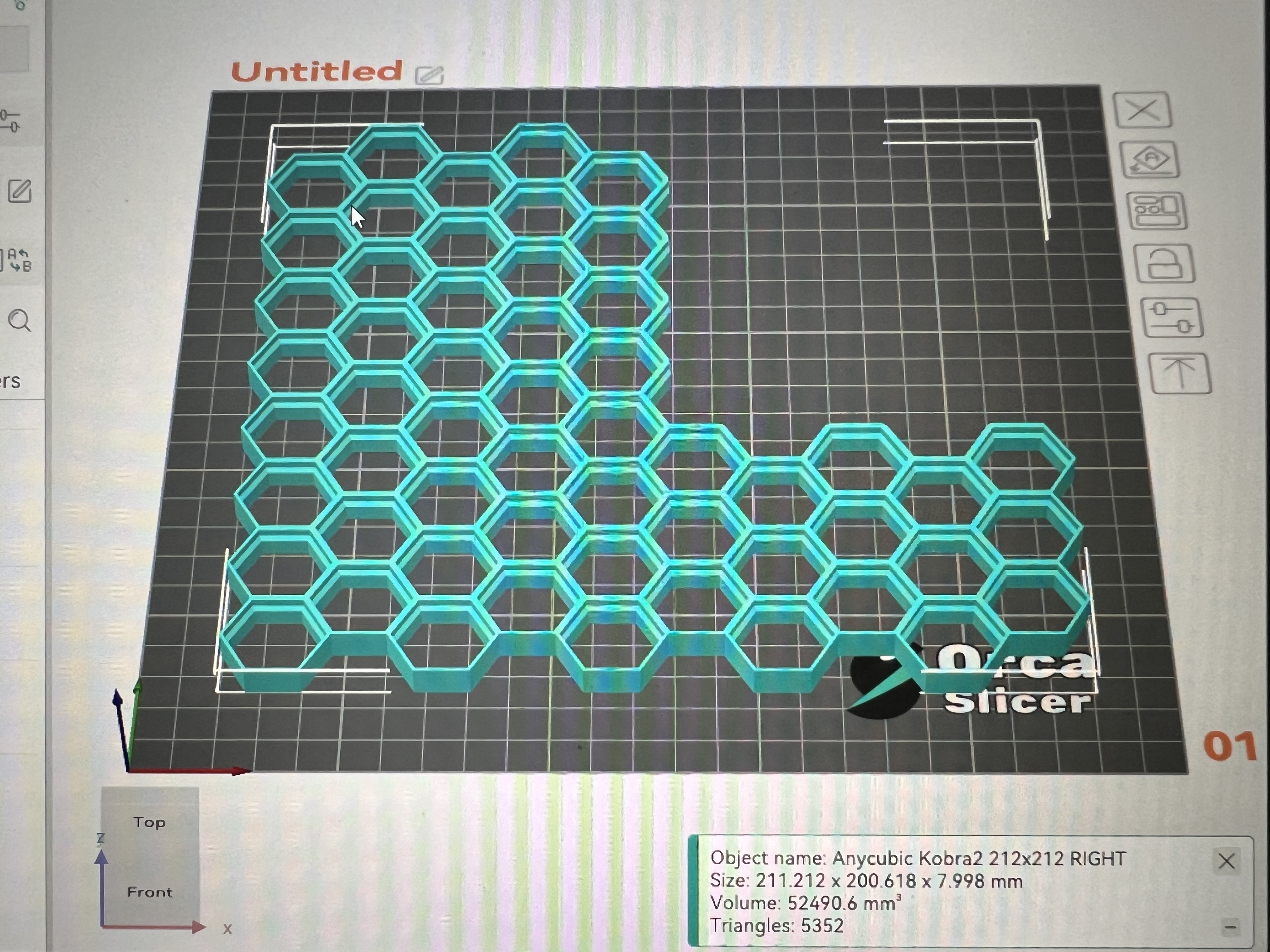 HSW for Anycubic Kobra2 - cutted to fit around wall outlets 3D model thumbnail