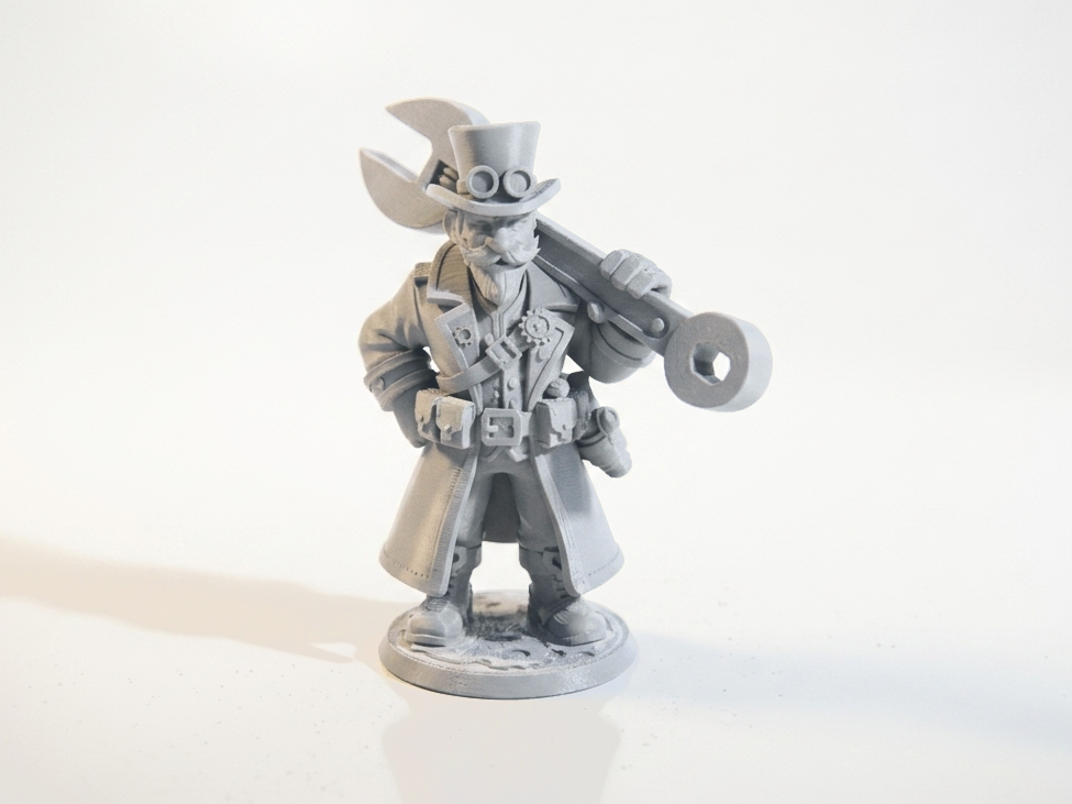 Mechanic Cowboy Figurine Western 3D Printable