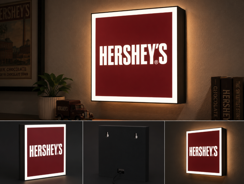 Hershey Chocolate LED Light Box | Multi-Color 3D Printable STL