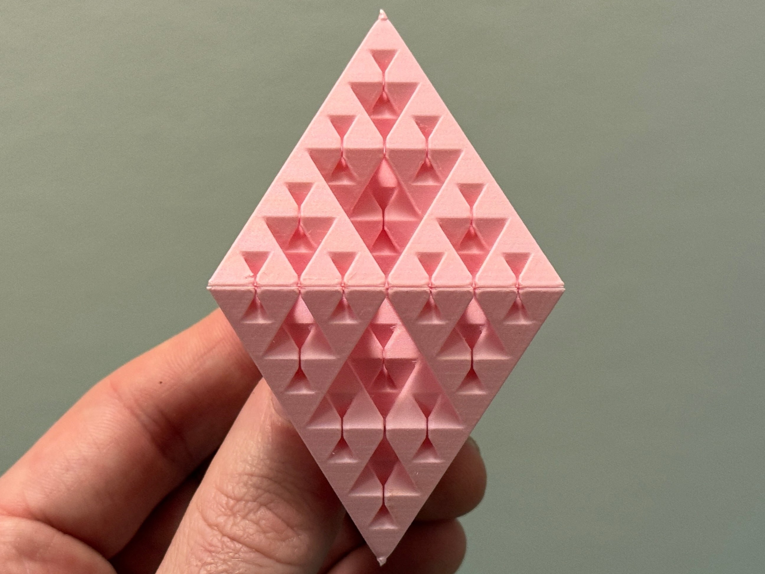 Sierpiński Triangular Bipyramid Fractal - Level 3 (Vase Mode)