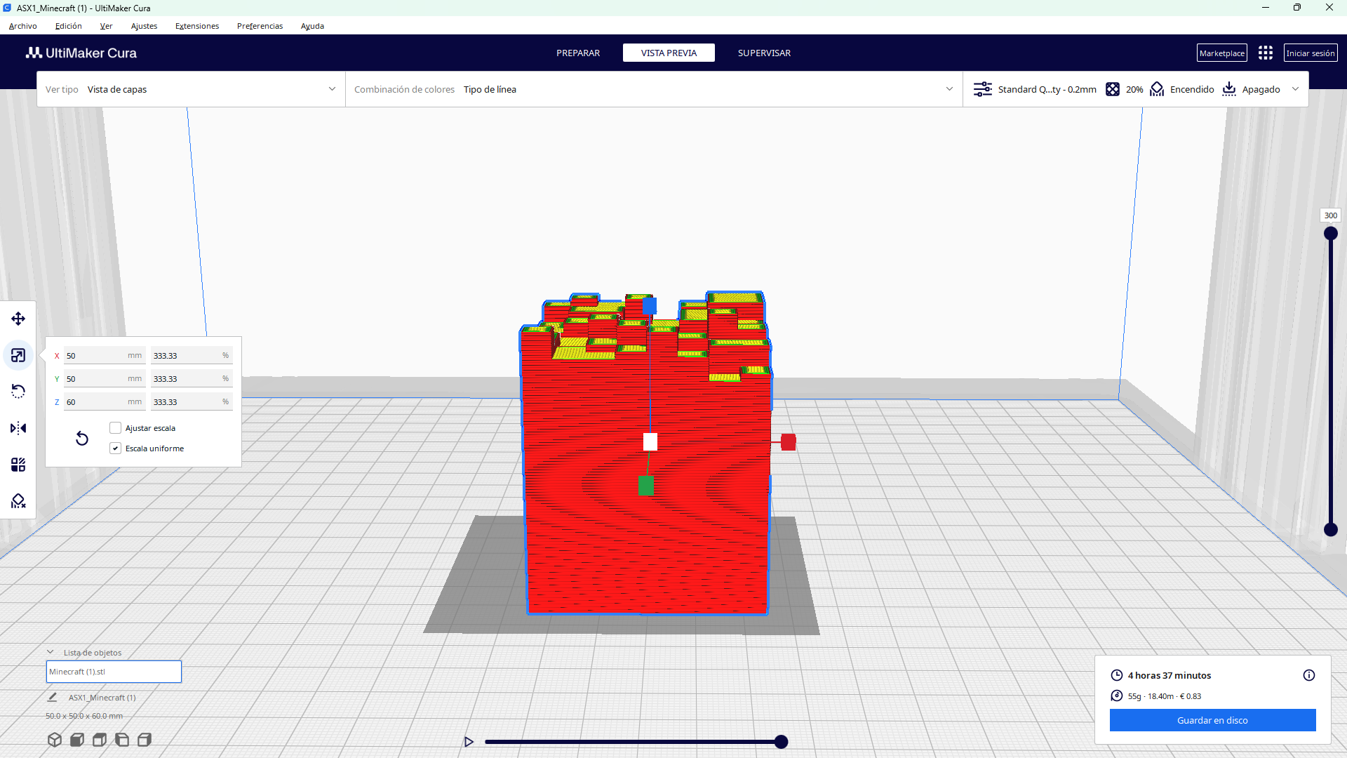 Miniatura 3 do modelo 3D Minecraft ground cube