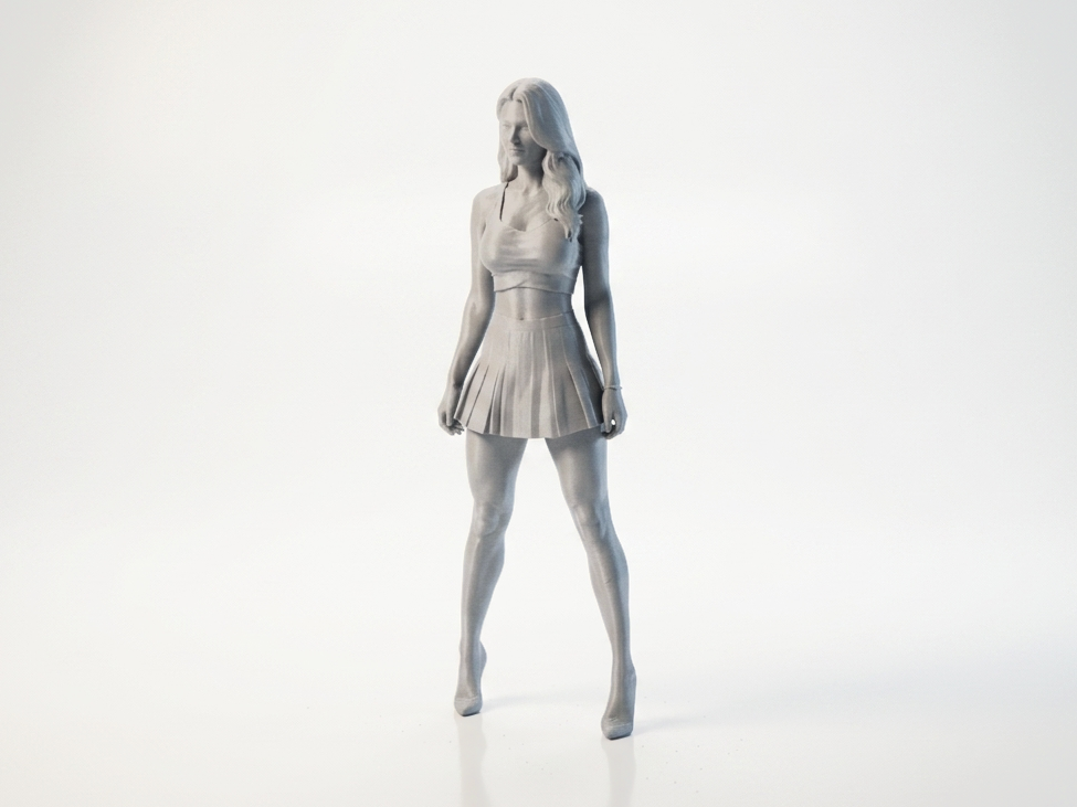Fit Lady Athletic Female Figurine 3D Printable