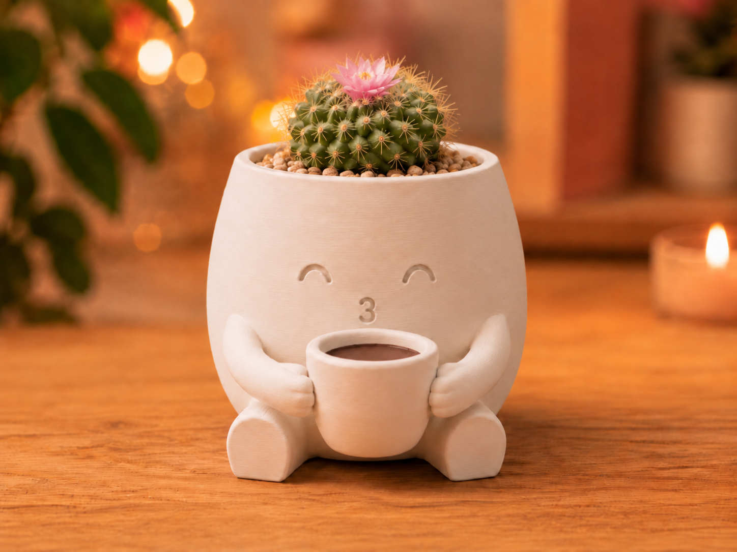 "Cuppa" Coffee Planter - Cute Decor