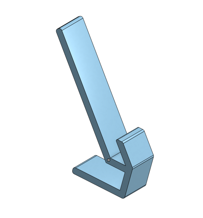 Soporte Teclado a 50 grados 3D model